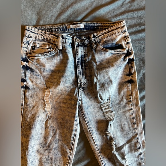 Kancan Acid Wash Skinny Jeans Size 29 - Picture 3 of 9